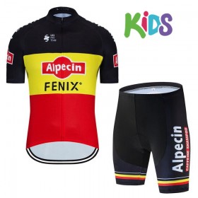 Conjunto Maillot + Culotte Corto 2020 Alpecin-Fenix Niños N002